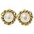 Orecchini a clip tondi in oro giallo e perle Chanel 1984 D'oro