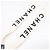 Bretelle Chanel 97P in pelle con design logo Nero Bianco - vista 3
