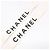 Bretelle Chanel 97P in pelle con design logo Nero Bianco - vista 4