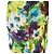 Céline Celine Leinen-Blazer mit Blumenprint Weiß Blau Mehrfarben Grün Lila Gelb - Ansicht 8