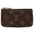 Louis Vuitton Monogram Pochette Clé Geldbörse/Münzbeutel Braun