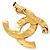 Timeless Broche Chanel Coco Mark en baño de oro Dorado - vista 2