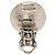 Chanel Coco Mark Round Clip Earrings Silvery - view 3