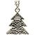 Timeless Chanel Coco Mark Weihnachtsbaum-Motiv Halskette Silber Weiß - Ansicht 5