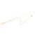 Collana rotonda con logo Coco Chanel Rosa D'oro - vista 3