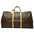 Louis Vuitton Monogram Keepall Bandoulière 60 Borsa Boston Marrone