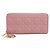 Christian Dior Langer Geldbeutel aus rosa Lammleder Pink
