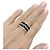 Anello Chanel, "Ultra" in oro bianco, ceramica nera e diamanti. - vista 6