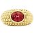 Autre Marque Anello Hérail, "Babul Work", oro giallo, tormalina rosa.