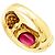 Autre Marque Anello Hérail, "Babul Work", oro giallo, tormalina rosa. - vista 4