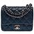 Borsa CHANEL Timeless/Classique in Pelle Blu Navy - 103730 - vista 2