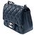 Borsa CHANEL Timeless/Classique in Pelle Blu Navy - 103730 - vista 4