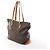 Borsa a tracolla Louis Vuitton Cabas Mezzo Monogram marrone M51151 - vista 4