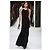 Jenny Packham Clutch aus Kristall und klarem Plexiglas Schwarz Gold hardware - Ansicht 3