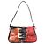 Borsa a tracolla Fendi 2000s Zucchino Monogram Abstract Floral Baguette