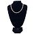 Autre Marque Collana Vintage in Perle d'Acqua Dolce 5,5/6,2 mm 43 cm Bianco - vista 2