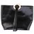 Céline Bolso de mano en cuero negro