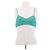 Emilio Pucci Top bandeau verde con tirantes