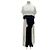 Abito maxi bicolore Proenza Schouler bianco