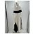 Abito maxi bicolore Proenza Schouler bianco - vista 3
