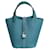 Hermès Borsa in pelle blu "Picotin Lock"