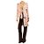 Chanel Abrigo de tweed rosa con cinturón - talla UK 8