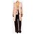 Chanel Abrigo de tweed rosa con cinturón - talla UK 8 - vista 3