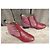 Autre Marque Stivaletti Karine Arabianù in pelle rosso e rosa - vista 2