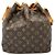 Noe Borsa a Spalla Louis Vuitton Petit Noé Marrone Nero Blu Monogramma - vista 3