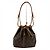 Noe Borsa a tracolla Louis Vuitton Petit Noé Monogram Marrone Nero Monogramma