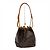 Noe Borsa a tracolla Louis Vuitton Petit Noé Monogram Marrone Nero Monogramma - vista 3