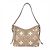 Borsa a tracolla Louis Vuitton Carryall Zip NM PM Multicolore Beige Crudo Monogramma