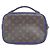 Borsa Messenger Louis Vuitton Monogram Macassar S-Lock Marrone Blu - vista 2