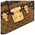 Borsa a tracolla Louis Vuitton Monogram Reverse Petite Malle Marrone - vista 5