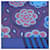 Hermès Sciarpa Hermes L'ART DU SARASA Blu  - vista 2