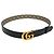 Cinturón reversible Gucci GG Emblem Negro Beige - vista 3