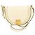 Borsa a tracolla in pelle da donna Fendi Moonlight 8BT346 Bianco sporco