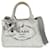 Borsa Prada Canapa Flower Corsage Denim Bianco