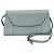 Borsa a tracolla in pelle da donna Valextra Scala Large Blu chiaro