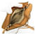 Sac à bandoulière en cuir pour femme Valentino Garavani Lockstuds Camel  - vue 5