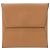 Hermès Monedero Hermes Bastia Verso Beige Dorado