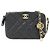 Borsa a tracolla Chanel AS3258 in pelle di agnello nera Nero
