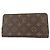 Cartera larga Zippy Monogram marrón Louis Vuitton Castaño