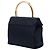 Borsa Prada Black Tessuto Metal Top Handle Nero - vista 2