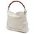 Borsa Diana in pelle di vitello bianca con manico in bambù Gucci Bianco - vista 2