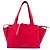 Céline Tote trifold de couro pequeno vermelho Celine