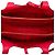 Céline Tote trifold de couro pequeno vermelho Celine - vista 4