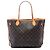 Louis Vuitton Marrón Monogram Neverfull MM Castaño