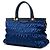 Borsa a tracolla Prada Blue Tessuto Gaufre con struttura - vista 2