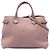 Borsa a tracolla Burberry Pink Medium in pelle di vitello e House Check Rosa